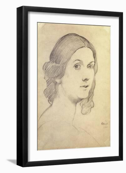 Portrait of Isadora Duncan-Leon Bakst-Framed Giclee Print