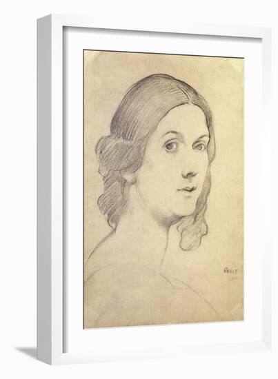 Portrait of Isadora Duncan-Leon Bakst-Framed Giclee Print