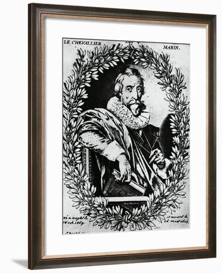 Portrait of Italian Poet, Giovan Battista Marino-null-Framed Giclee Print