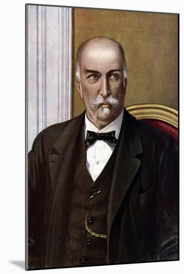 Portrait of Italian Politician Giovanni Giolitti (1842-1928) (Italian Statesman Giovanni Giolitti)-Tancredi Scarpelli-Mounted Giclee Print