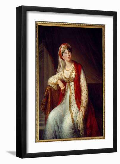 Portrait of Italian Singer Giuseppina Grassini (1773-1850), 1804 (Oil on Canvas)-Elisabeth Louise Vigee-LeBrun-Framed Giclee Print