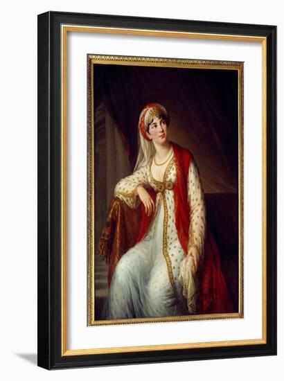 Portrait of Italian Singer Giuseppina Grassini (1773-1850), 1804 (Oil on Canvas)-Elisabeth Louise Vigee-LeBrun-Framed Giclee Print