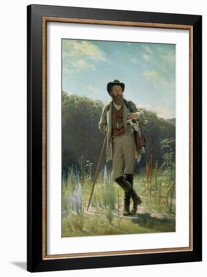 Portrait of Ivan Ivanovich Shishkin, 1873-Ivan Nikolaevich Kramskoy-Framed Giclee Print