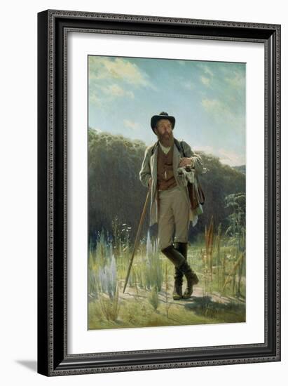 Portrait of Ivan Ivanovich Shishkin, 1873-Ivan Nikolaevich Kramskoy-Framed Giclee Print