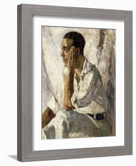 Portrait of J.A. Gandarillas, 1922-Christopher Wood-Framed Giclee Print