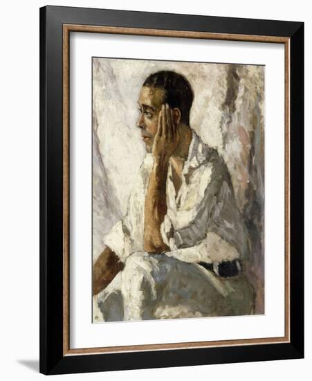 Portrait of J.A. Gandarillas, 1922-Christopher Wood-Framed Giclee Print