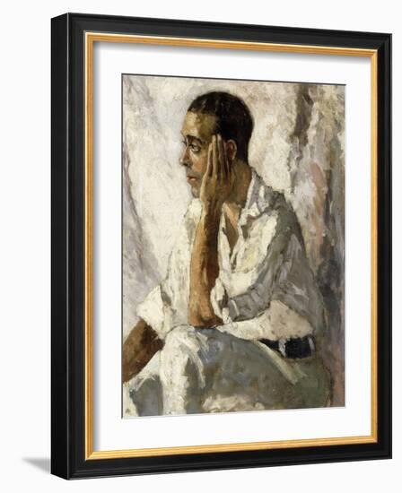 Portrait of J.A. Gandarillas, 1922-Christopher Wood-Framed Giclee Print