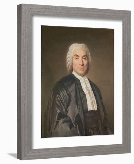 Portrait of J.B Francois, Count of the Michodière, Provost of the Merchants from 1772 to 1778-Joseph Siffred Duplessis-Framed Giclee Print