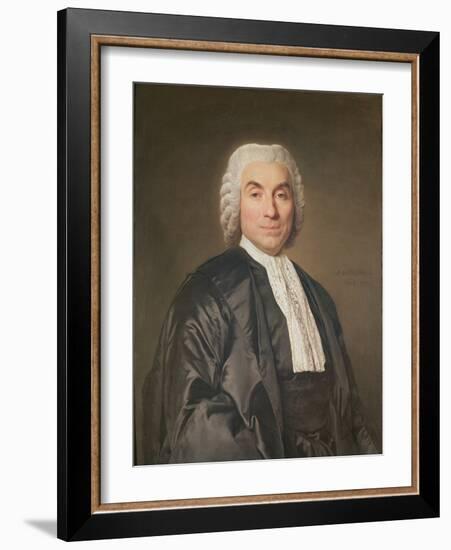 Portrait of J.B Francois, Count of the Michodière, Provost of the Merchants from 1772 to 1778-Joseph Siffred Duplessis-Framed Giclee Print