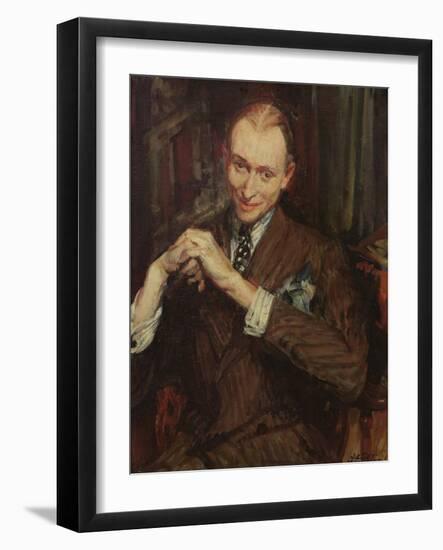 Portrait of J. Raulet (Oil on Canvas)-Jacques-emile Blanche-Framed Giclee Print