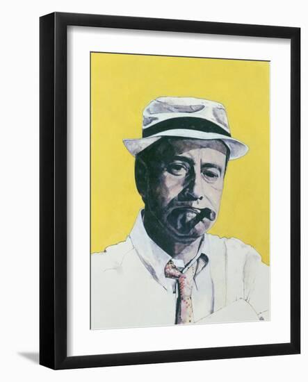 Portrait of Jack Lemmon, Illustration for 'The Daily Mirror Colour Supplement', 1964-Barry Fantoni-Framed Giclee Print