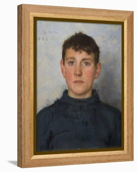 Portrait of Jack Rolling, 1888-Henry Scott Tuke-Framed Premier Image Canvas