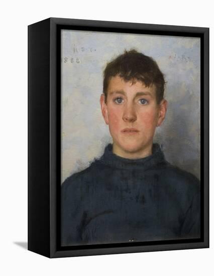 Portrait of Jack Rolling, 1888-Henry Scott Tuke-Framed Premier Image Canvas