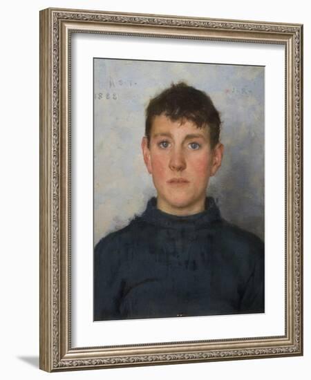 Portrait of Jack Rolling, 1888-Henry Scott Tuke-Framed Premium Giclee Print