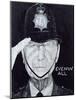 Portrait of Jack Warner as Dixon of Dock Green, Illustration for 'The Listener', 1970s-Barry Fantoni-Mounted Giclee Print