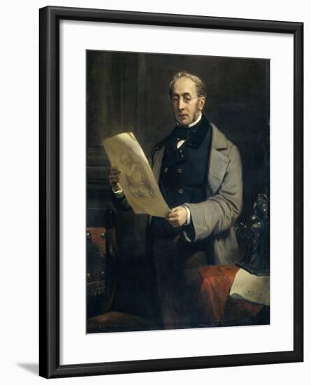 Portrait of Jacob De Vos Jacobszoon-Nicolaas Pieneman-Framed Art Print