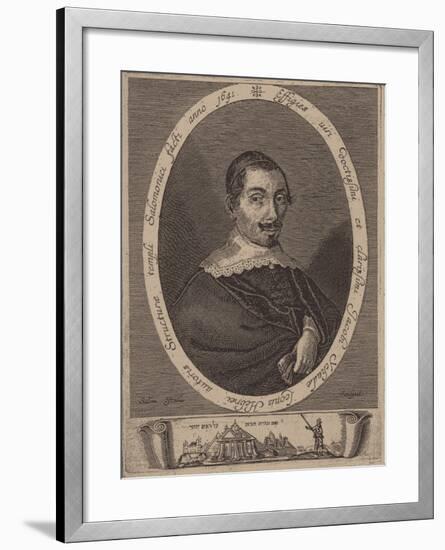 Portrait of Jacob Judah Leon (1602-167)-Salom Italia-Framed Giclee Print