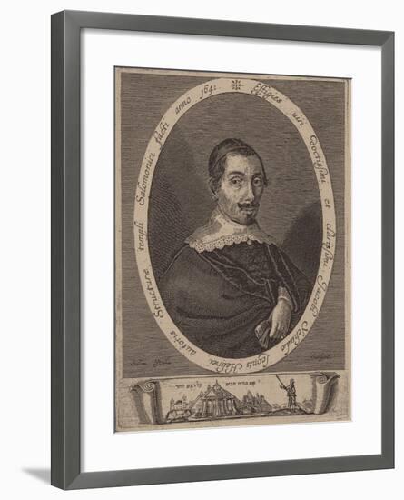 Portrait of Jacob Judah Leon (1602-167)-Salom Italia-Framed Giclee Print