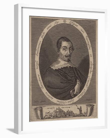 Portrait of Jacob Judah Leon (1602-167)-Salom Italia-Framed Giclee Print
