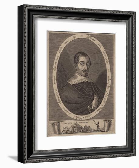 Portrait of Jacob Judah Leon (1602-167)-Salom Italia-Framed Giclee Print