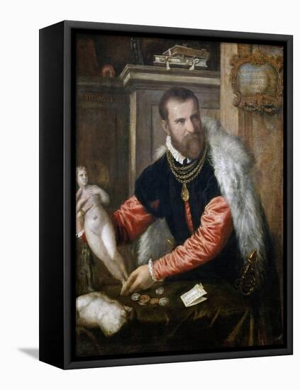 Portrait of Jacopo Strada (1507-158), Ca 1567-Titian (Tiziano Vecelli)-Framed Premier Image Canvas