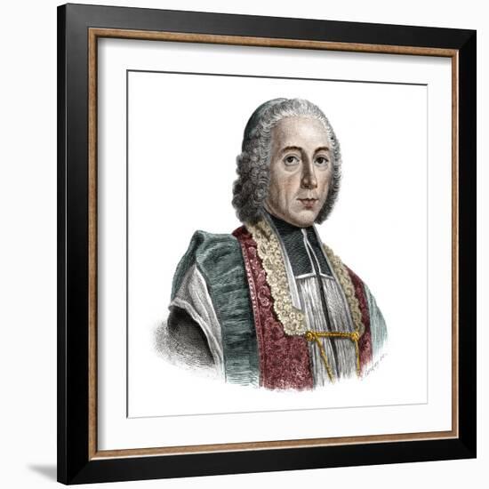 Portrait of Jacques Denis Cochin (1726-1783) founder of the Hopital Saint-Jacques-French School-Framed Giclee Print