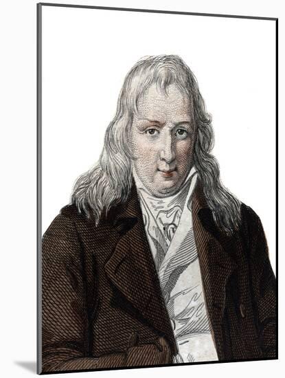 Portrait of Jacques Henri Bernardin de Saint Pierre (1737-1814), French writer and botanist-French School-Mounted Giclee Print