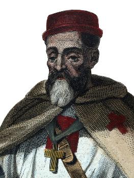 Jacques De Molay, Last Grand Master of the Knights Templar Framed