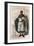 Portrait of Jacques of Molay (Molai) (1243-1314), Grand Master of the Knights Templar-French School-Framed Giclee Print