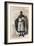 Portrait of Jacques of Molay (Molai) (1243-1314), Grand Master of the Knights Templar-French School-Framed Giclee Print