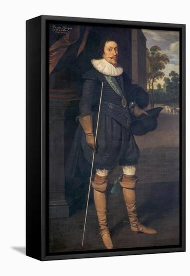 Portrait of James, 2nd Marquess of Hamilton (1589-1625)-Daniel Mytens-Framed Premier Image Canvas