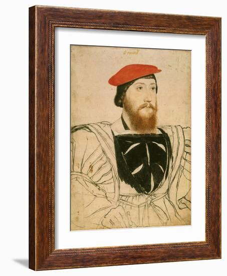 Portrait of James Butler, 9th Earl of Ormond, Ca 1537-Hans Holbein the Younger-Framed Giclee Print