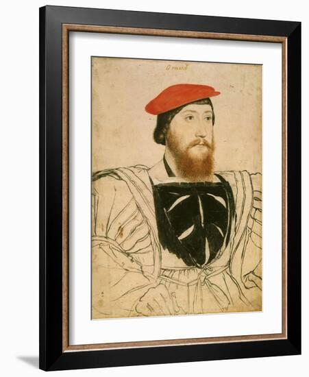 Portrait of James Butler, 9th Earl of Ormond, Ca 1537-Hans Holbein the Younger-Framed Giclee Print