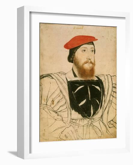 Portrait of James Butler, 9th Earl of Ormond, Ca 1537-Hans Holbein the Younger-Framed Giclee Print