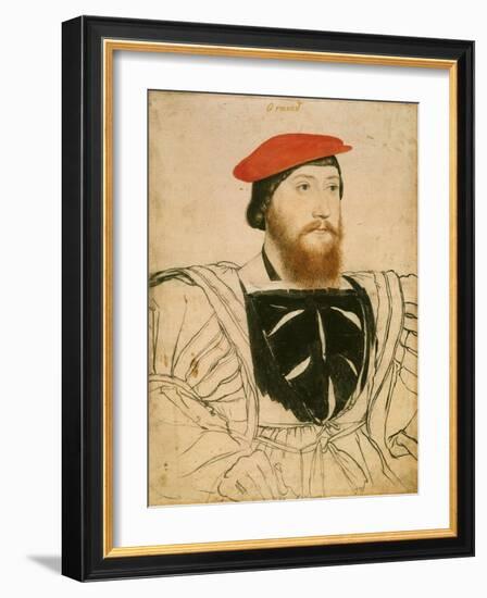 Portrait of James Butler, 9th Earl of Ormond, Ca 1537-Hans Holbein the Younger-Framed Giclee Print