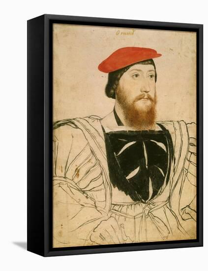 Portrait of James Butler, 9th Earl of Ormond, Ca 1537-Hans Holbein the Younger-Framed Premier Image Canvas