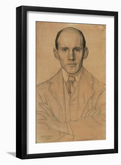 Portrait of James Craig Annan (1864-1946), Photographer, 1902 (W/C and Chalk)-William Strang-Framed Giclee Print