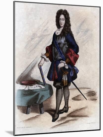 Portrait of James FitzJames, 1st Duke of Berwick (1670-1734), French military leader-French School-Mounted Giclee Print