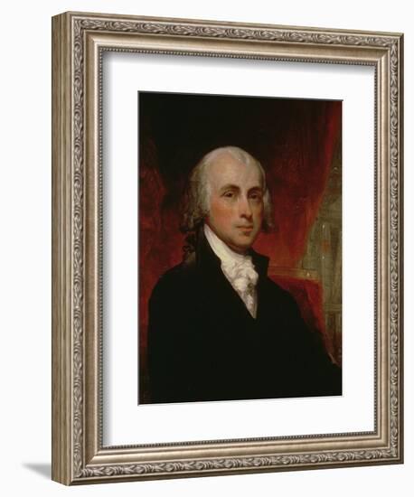 Portrait of James Madison (1751-1836)-George Peter Alexander Healy-Framed Giclee Print