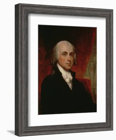 Portrait of James Madison (1751-1836)-George Peter Alexander Healy-Framed Giclee Print