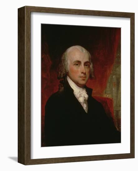 Portrait of James Madison (1751-1836)-George Peter Alexander Healy-Framed Giclee Print