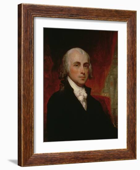 Portrait of James Madison (1751-1836)-George Peter Alexander Healy-Framed Giclee Print