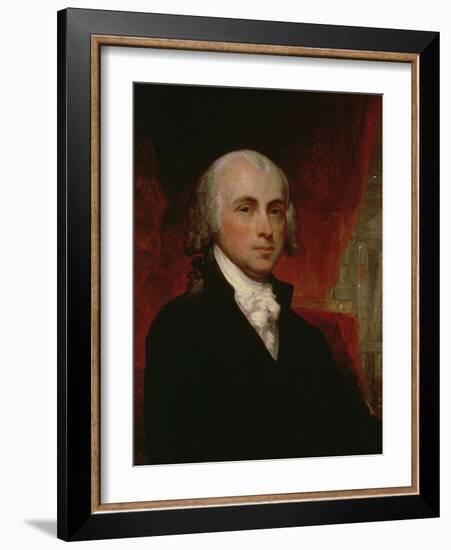 Portrait of James Madison (1751-1836)-George Peter Alexander Healy-Framed Giclee Print