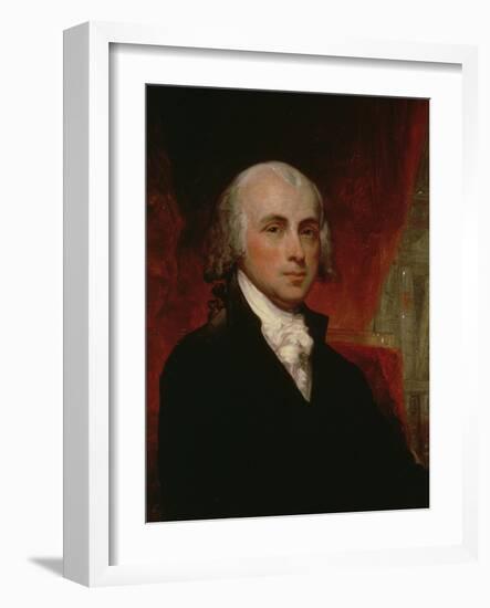 Portrait of James Madison (1751-1836)-George Peter Alexander Healy-Framed Giclee Print