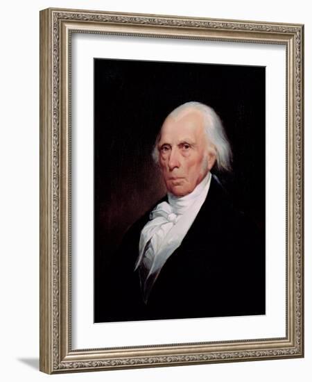 Portrait of James Madison, 1833-Asher Brown Durand-Framed Giclee Print