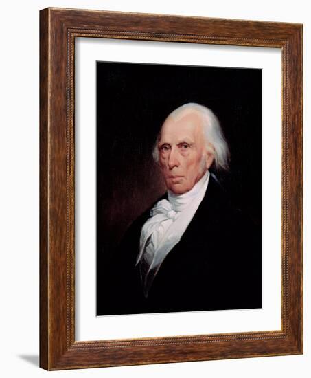 Portrait of James Madison, 1833-Asher Brown Durand-Framed Giclee Print