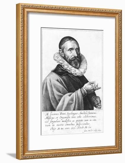 Portrait of Jan Pieterszoon Sweelinck, 1624-Jan Harmensz Muller-Framed Giclee Print