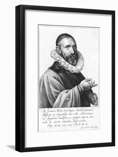 Portrait of Jan Pieterszoon Sweelinck, 1624-Jan Harmensz Muller-Framed Giclee Print