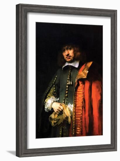 Portrait of Jan Six-Rembrandt van Rijn-Framed Art Print