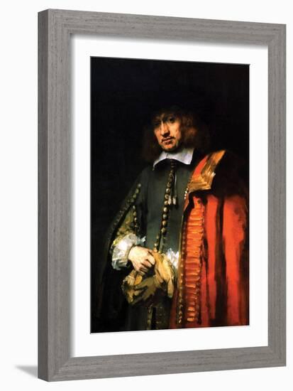 Portrait of Jan Six-Rembrandt van Rijn-Framed Art Print
